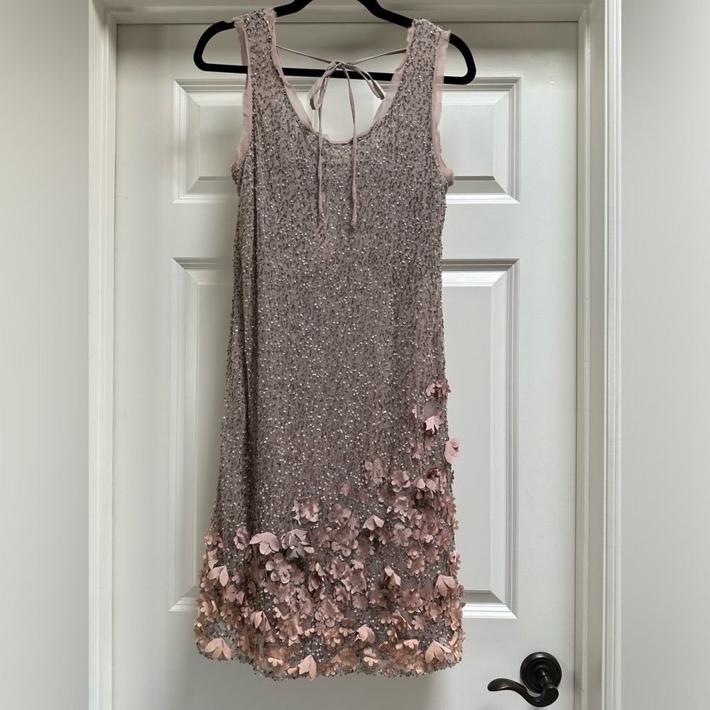 Gold Hawk Sequin Dress
